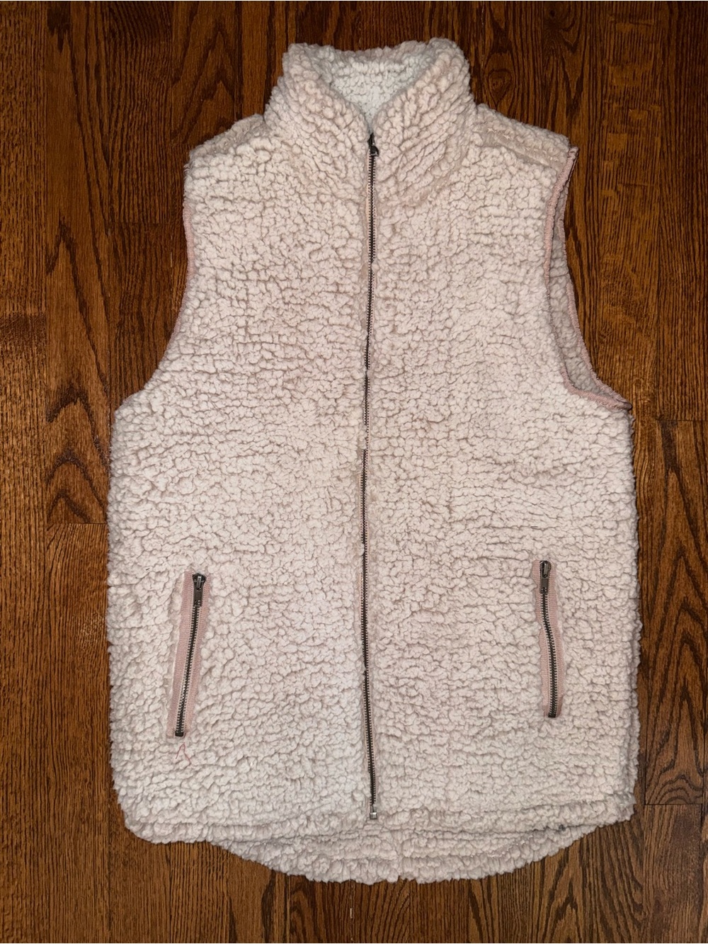 Thread & Supply Cozy Sherpa Vest in Light Pink